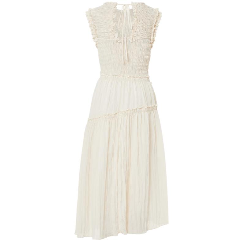 

MO&Co. Французское изысканное многослойное платье без рукавов необычного кроя S 160