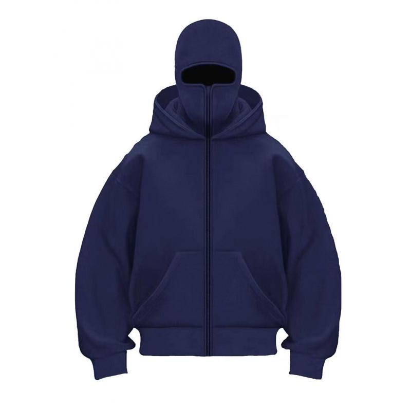 Unisex Double-Layer Hooded Zipper Sweatshirt Jacket - Street Style for Spring & Autumn
