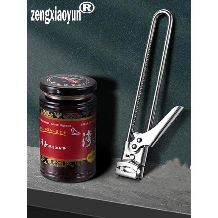 zengxiaoyun® Master Jar & Bottle Opener, Adjustable Multifunctional Stainless Steel Can Opener Jar Lid Gripper, Manual,Kitchen Accessories