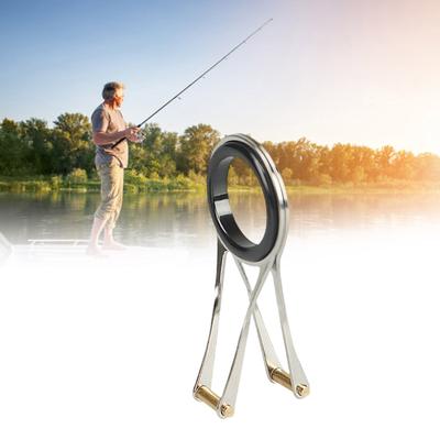 Fishing Rod Poles Line Guides Telescoplc Stainless Steel Guide Rings Fishing Rod Tip Guide Folding Wearproof Eye Rings