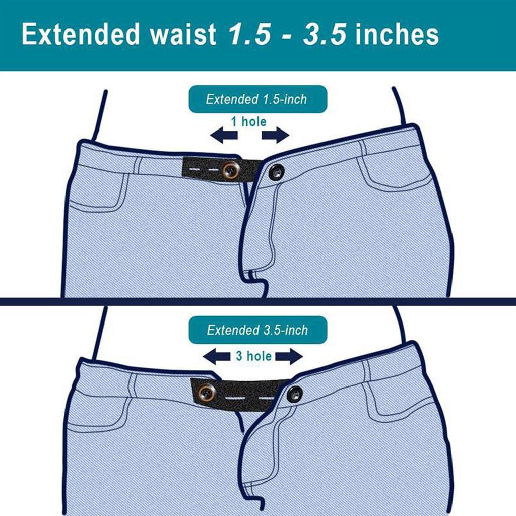 Expandable Pregnancy Waistband Adjuster Soft Stretchy Belt For Jeans Work Pants Sizing Range Use