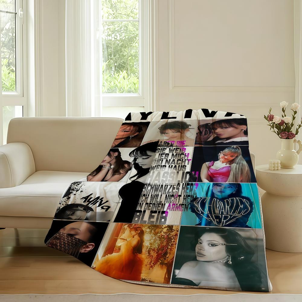 German singer Ayliva Blanket For Sofa Office Bed Plane Travel Sleep Read Relax Camping Soft And Warm