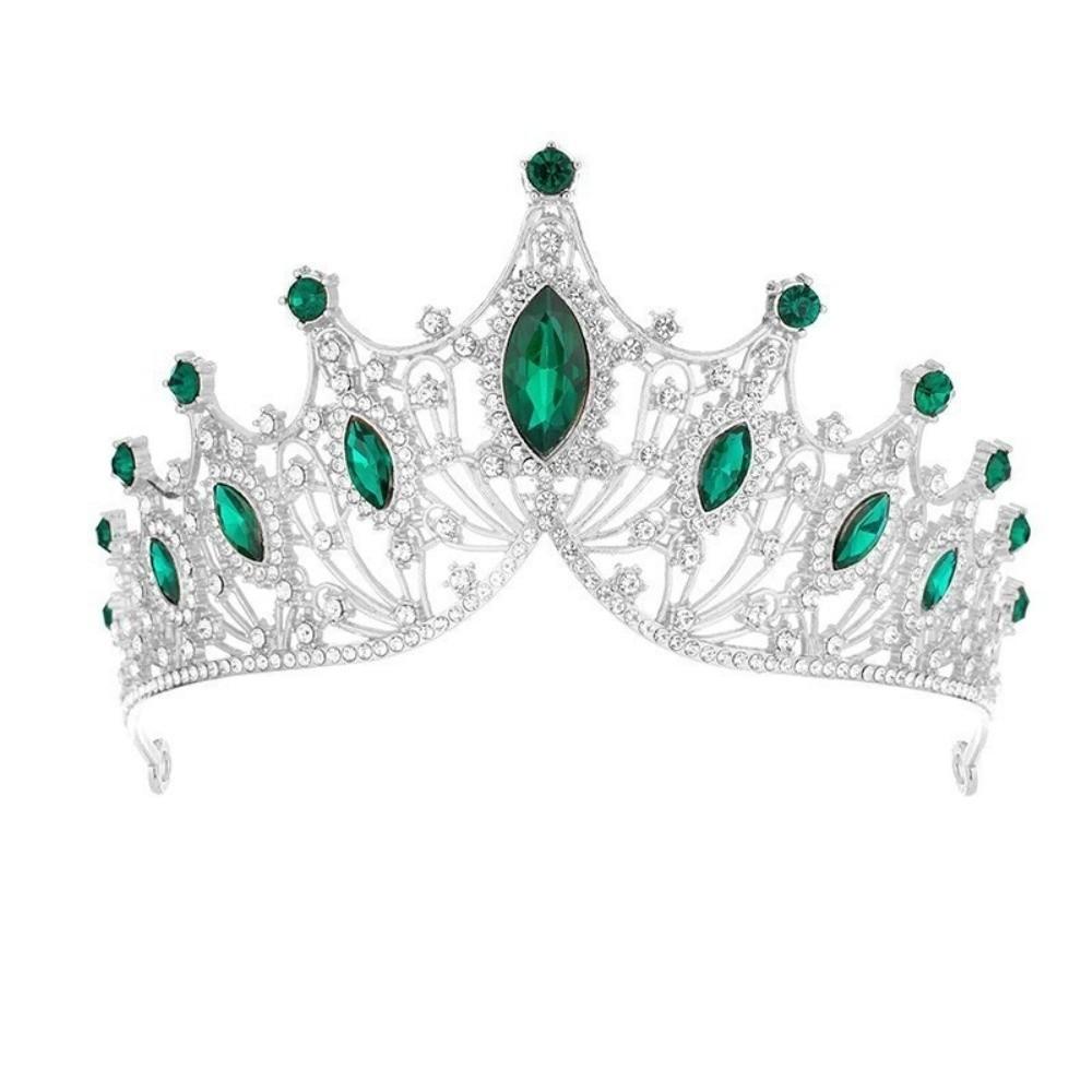 Alloy Queen Princess Crown Baroque Prom Dress Jewelry Vintage Bridal Headband  New Year