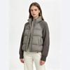 Knitted Sleeves Thickened Down Cotton Clothes Short Splicing Jackets Women's Wool Stand-up Collar Zipper Winter New Cotton Clothes