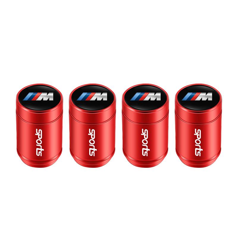 4Pcs Aluminum Car Wheel Tire Valve Cap Dustproof For BMW X1 X2 X3 X5 X4 X6 X7 G30 G20 G32 G11 G12 F40 F30 F20 F10 F34 F07 F44 OH6