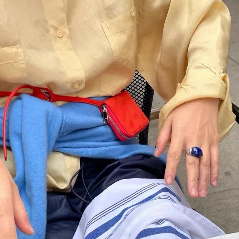 Small Square Hanging Bag Mini New Multi-color Fashionable Pairing with Small Card Bag Waist Bag Crossbody Bag