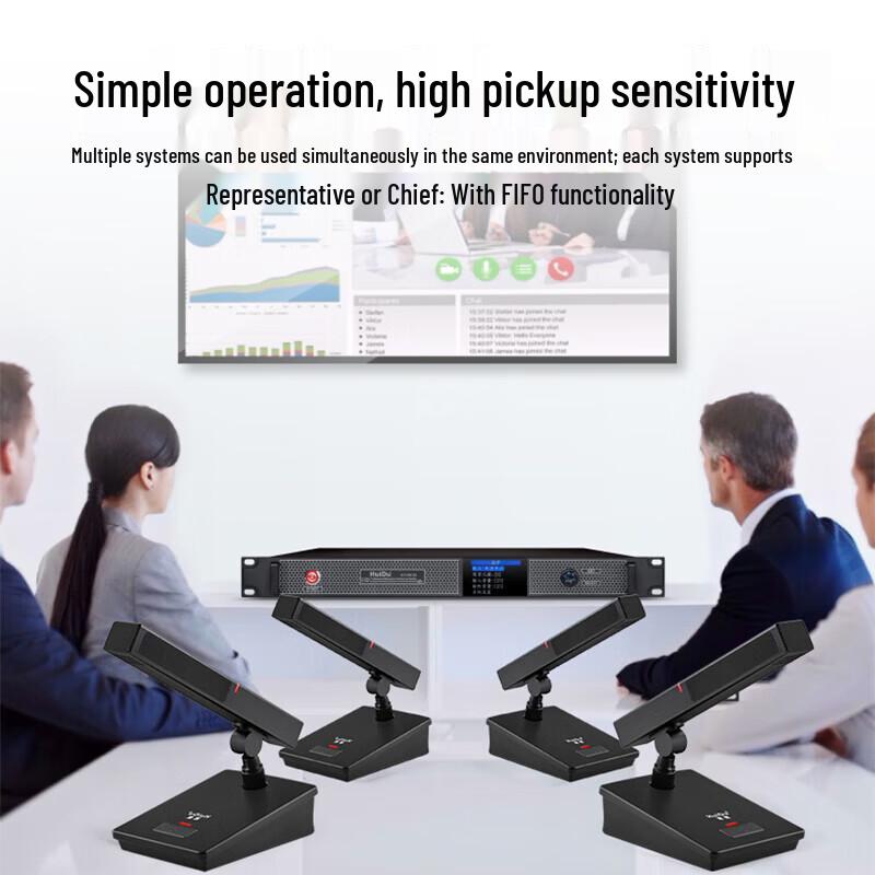 HuiDu HD-6610 Digital Wired Conference Microphone System (CN Version)