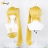 Ijichi Nijika Synthetic Hair Anime 80cm Long Yellow Ponytail Clip Cosplay Anime Wig Heat Resistant Hair Halloween Wigs