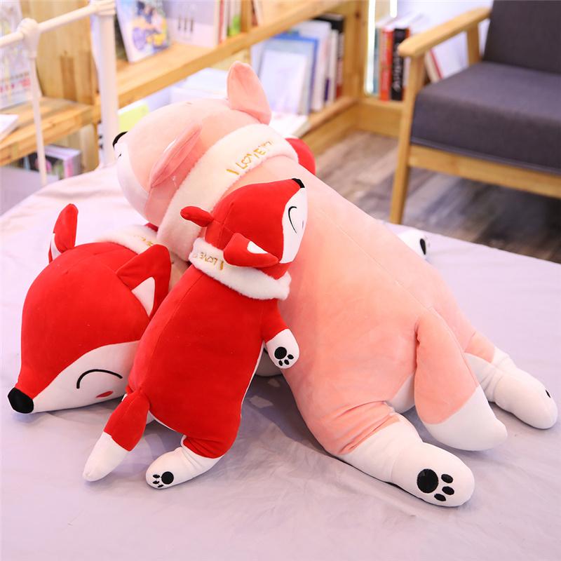 35-90cm Cute And Charming Dolls Stuffed Animals and Plush Playthings Plush Pillow Fox Stuffed Animals Gentle Toy Doll