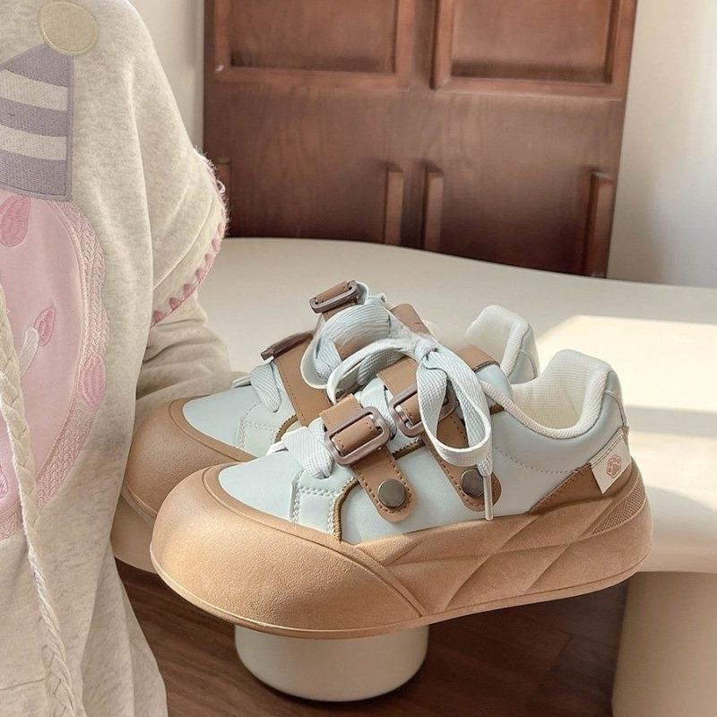 Niche Thick-soled Board Shoes for Women New Bestsellers Versatile Student Shoes Casual Bread Shoes