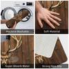 Wood Deer Print Door Floor Bathroom Kitchen Mat Anti-Slip Outdoor  Doormat Living Room Entrance Carpet Rug