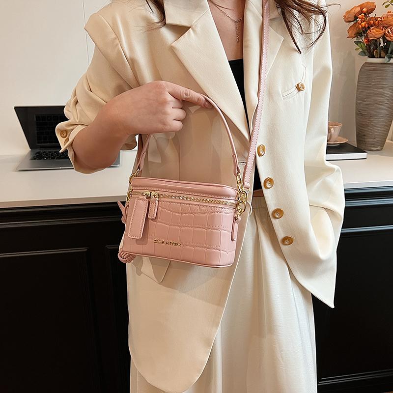 Модная ручная сумка-ведро с каменным узором для женщин — фото 3