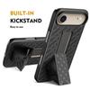 For iPhone Air Case PC + TPU Sliding Screen Cover Kickstand Phone Shell with Clip