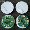 1*Plastic Tapping/Sound Control Lighting Toy 38mm Rechargeable LED Light Night Lamp DIY Dollhouse Accessories Wall Bedside Lamp