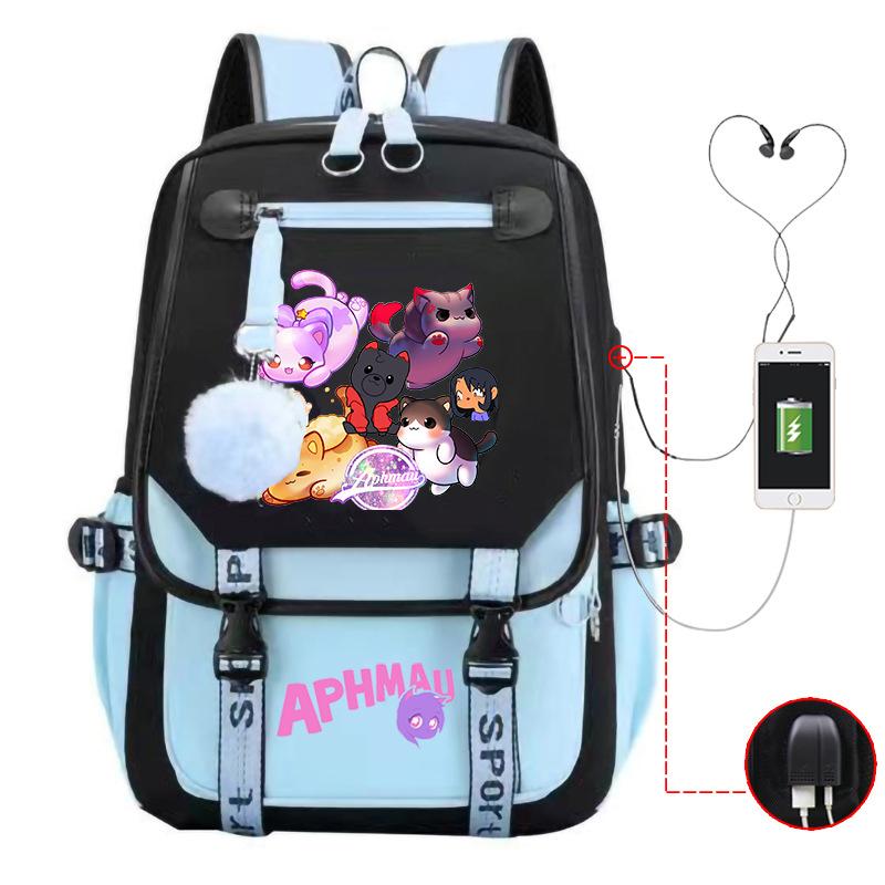 Cute Cartoon Junior High School Student Schoolbag Female Lightweight Large-Capacity Student Backpack