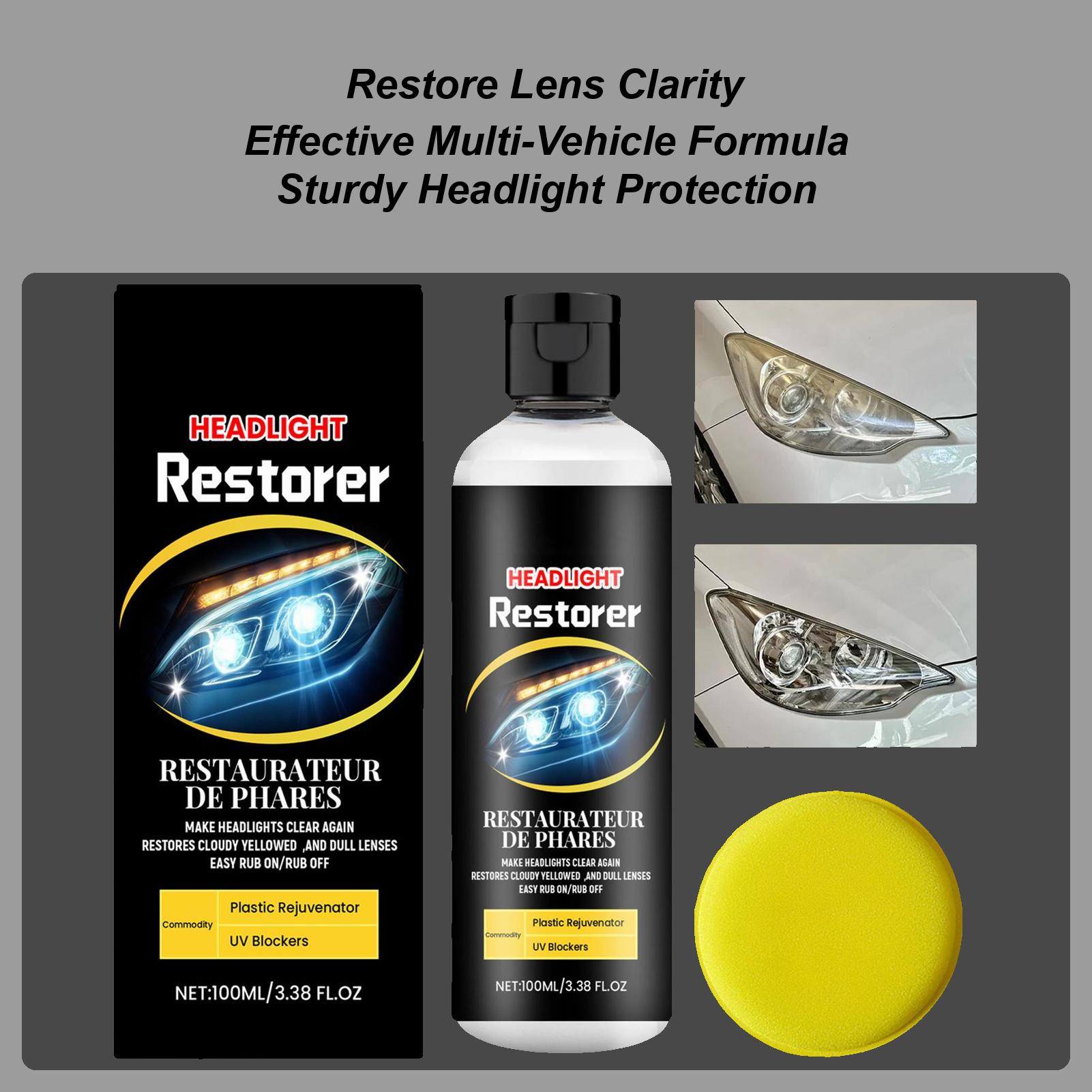 Headlight Restoration Kit 100ml Car Headlight Restoration Polish Headlamp Scratches Remover Fluid Automotive Exterior Supplies CHINA