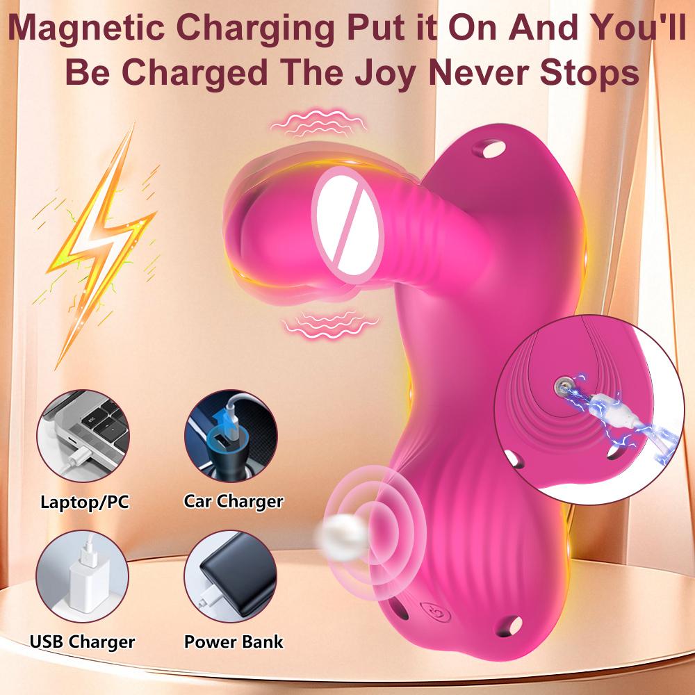 APP Control Sit and Ride Vibrator Female Dildo Anul Plug Vaginal Orgasm Masturbation 9 Vibrating Modes Adult Sex Toys Couples