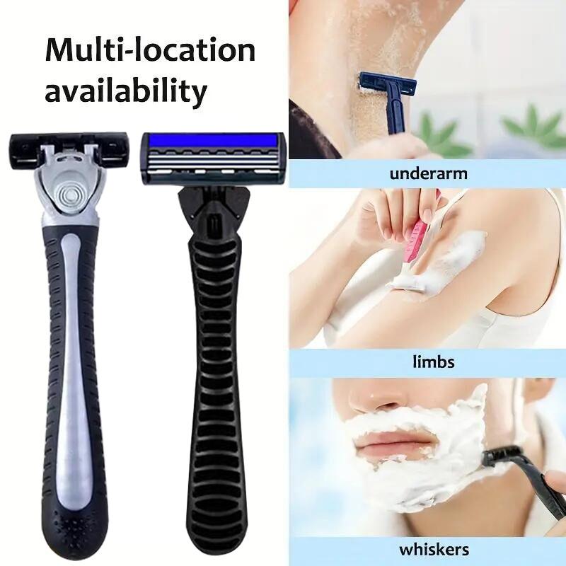 3-layer Shaver sackPremium Stainless Steel Safety Razor with Replaceable Blades - Smooth and Comfortable Shave