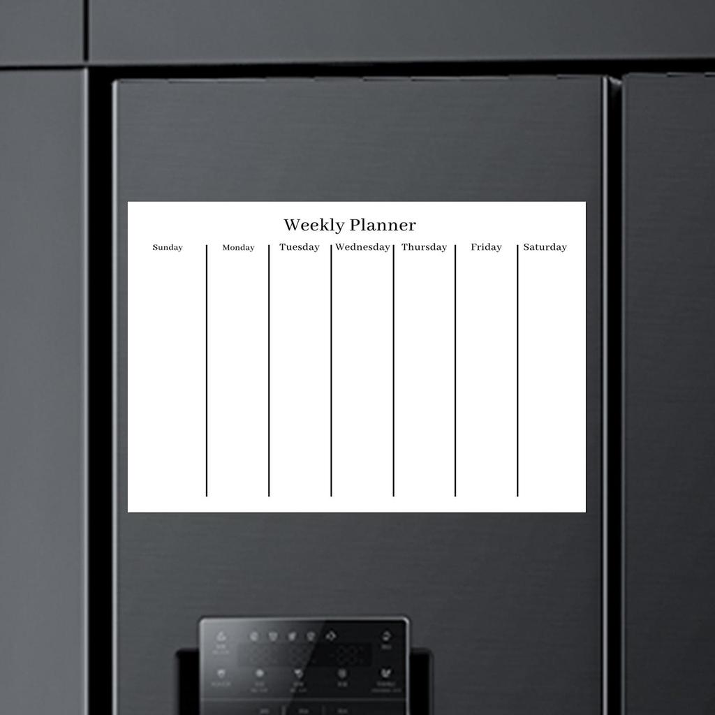 Multi-Style Magnetic Message Board: Wipeable Refrigerator Whiteboard Sticker