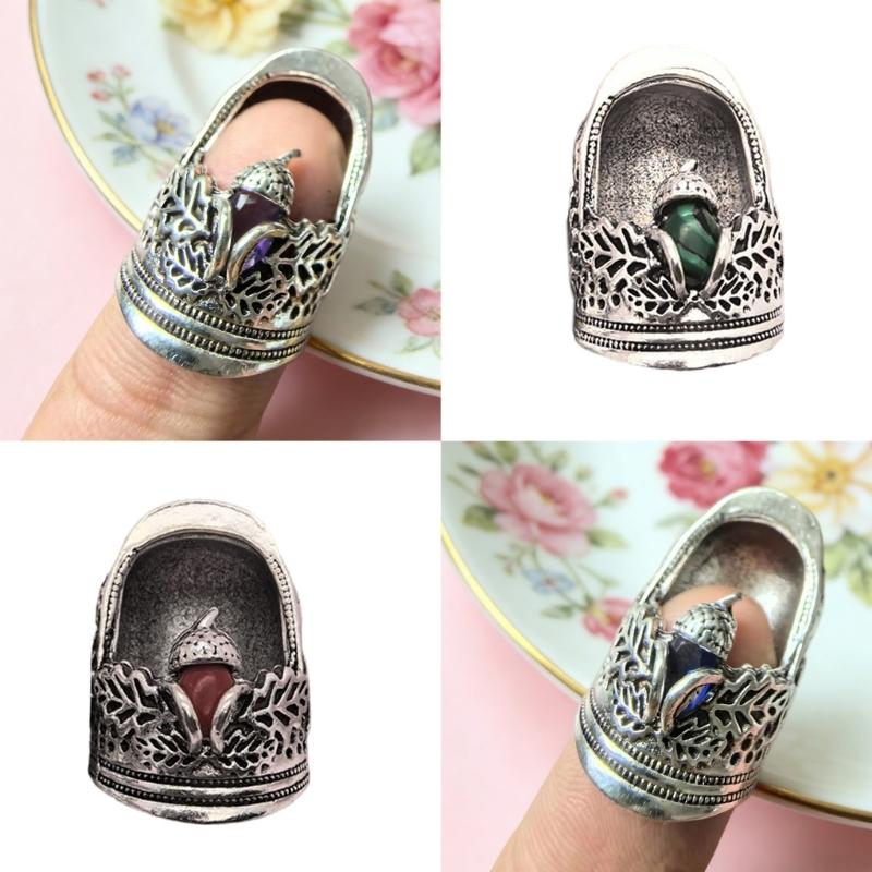 Sturdy Alloy Thimble Tool for Sewing and Crafting Enthusiasts Offering Open Designs Flexibility and Comfortable Fit