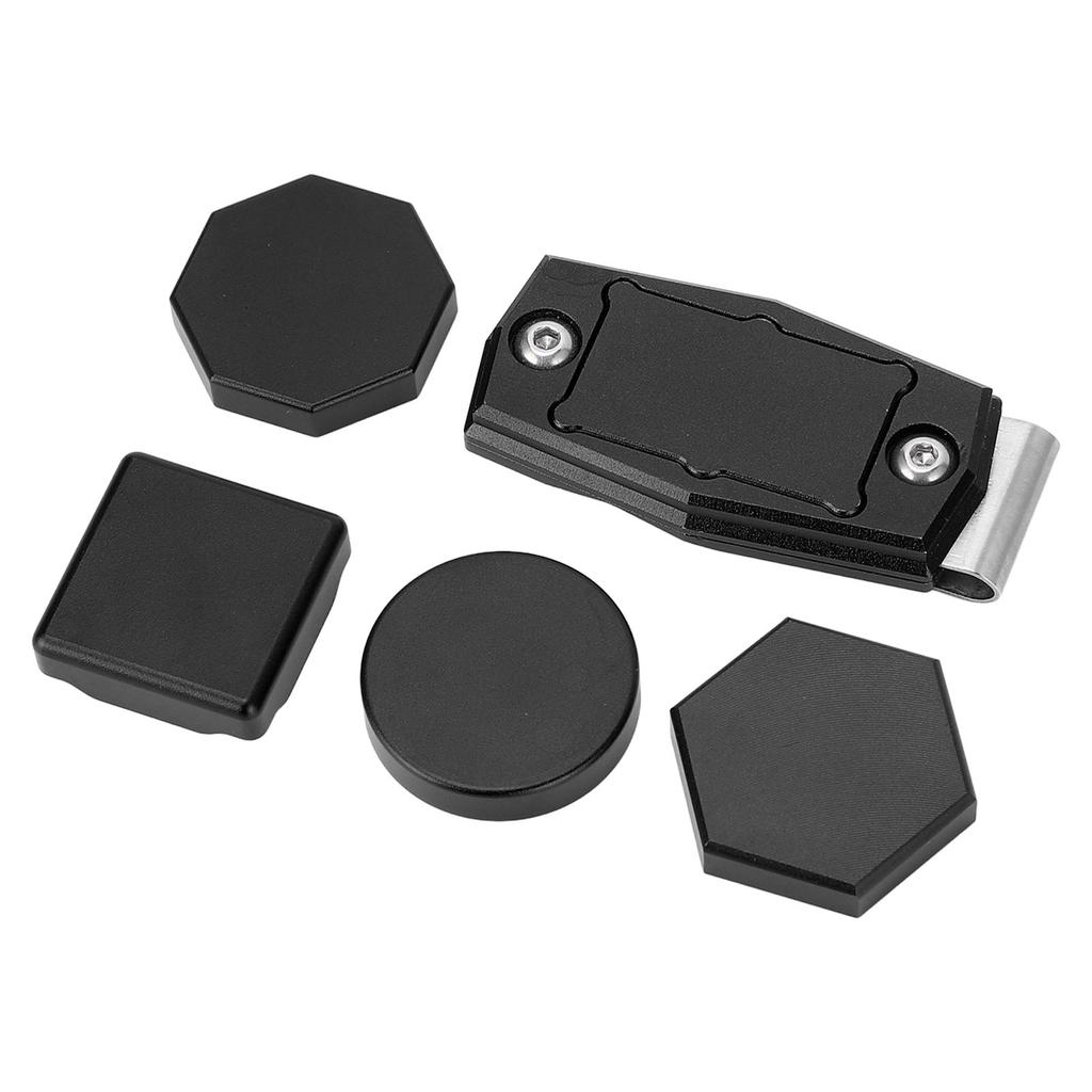 Biljardkritfodral Magnetisk Sexkantig Åttakantig Cirkulär Fyrkantig Aluminium med Klämma Poolkrita