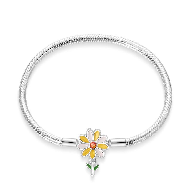 Armband Silber 925 Original 17-20CM Stern Mond Sonne Schmetterling Zirkon Feine Armbänder Passend für DIY Charms Geburtstags Schmuck Souvenir Geschenk