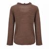 Ggpx New York Frill V Neck Ribbon Silhouette Knit Gq9kp015f