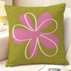 Modern Flower Minimalist Cool 2 Pillow Case Natural Linen Organic Fabric Double-Sided Printing Sofa Home Decor Gift Pillow Case