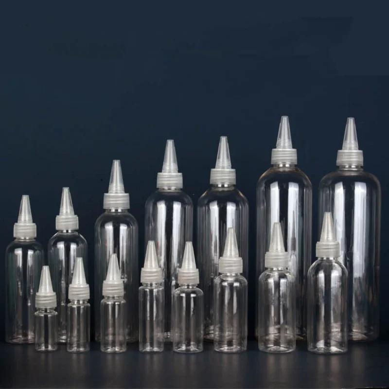 5/10/30/50/60/100/120ml Empty Dropper Bottle Transparent Plastic Refillable Nozzle Dropper with Cap Squeeze Bottle Refill Bottle