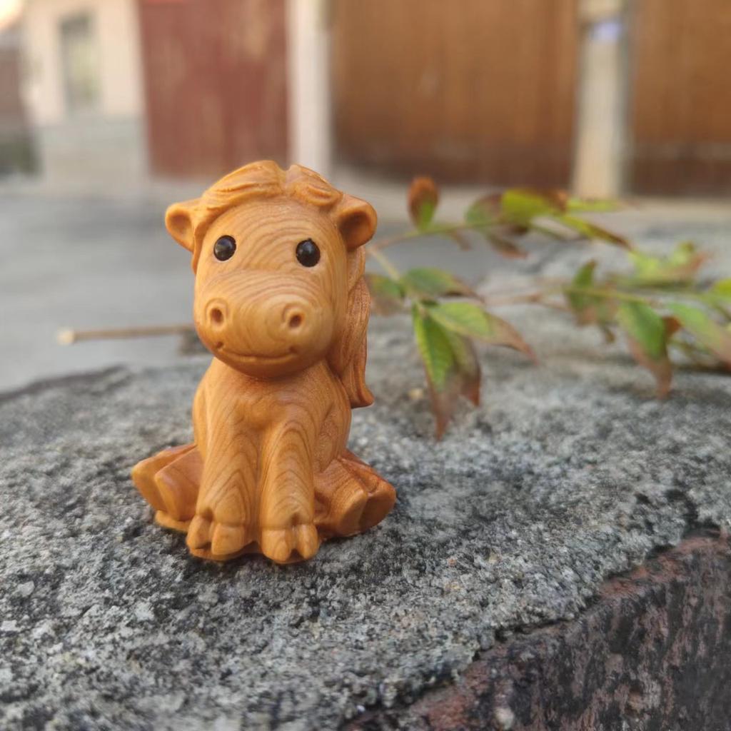 Holz Katze Tiger Schlange Dekoration Haus Schreibtisch Ornamente Chinesischer Stil Haustier Niedlich Kleines Tier Holz Handwerk Kindergeschenk