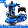 1:18 Remote Control Car Toy - One-Button Transforming Robot Model for Kids