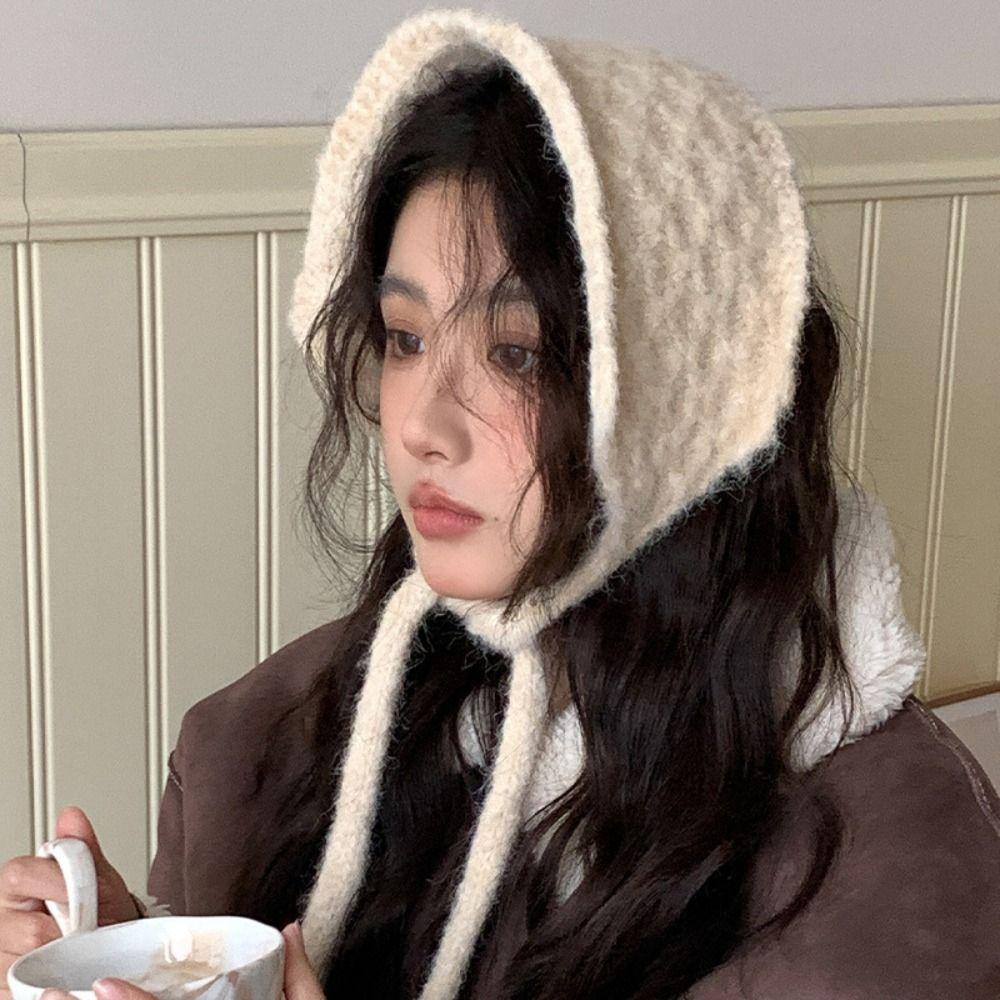 Windproof Knitted Earmuffs Solid Color Earlap Warmer Personality Ear Protection Strap Daily