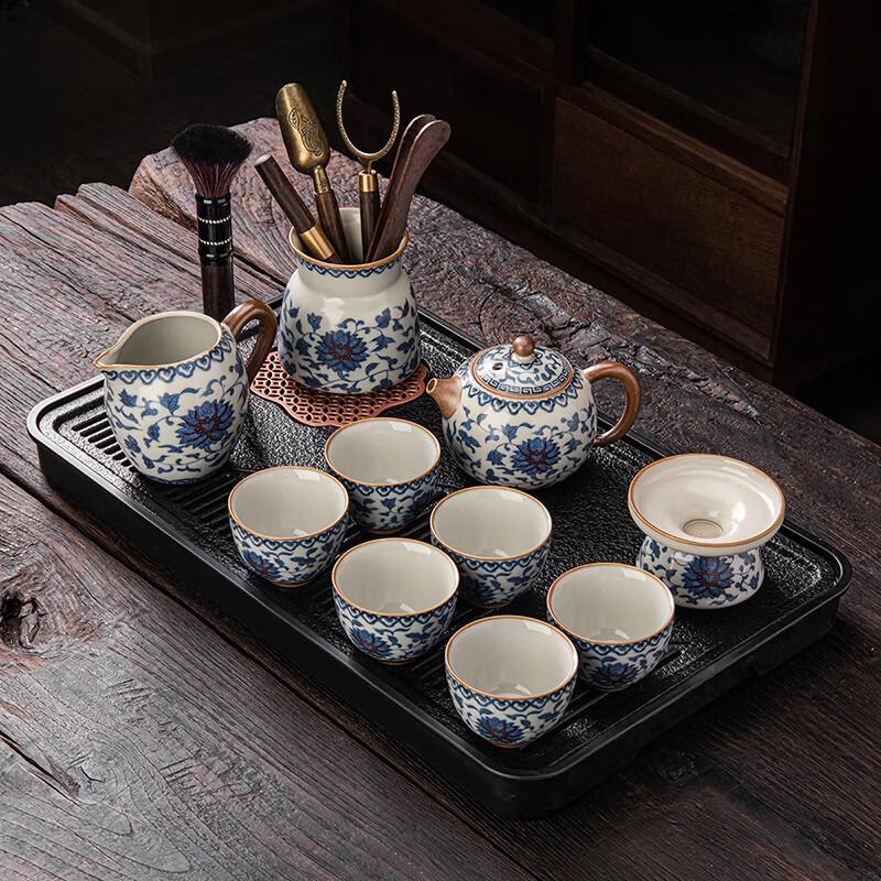 Lainuo Ru Kiln Tea Set with Xishi Pot