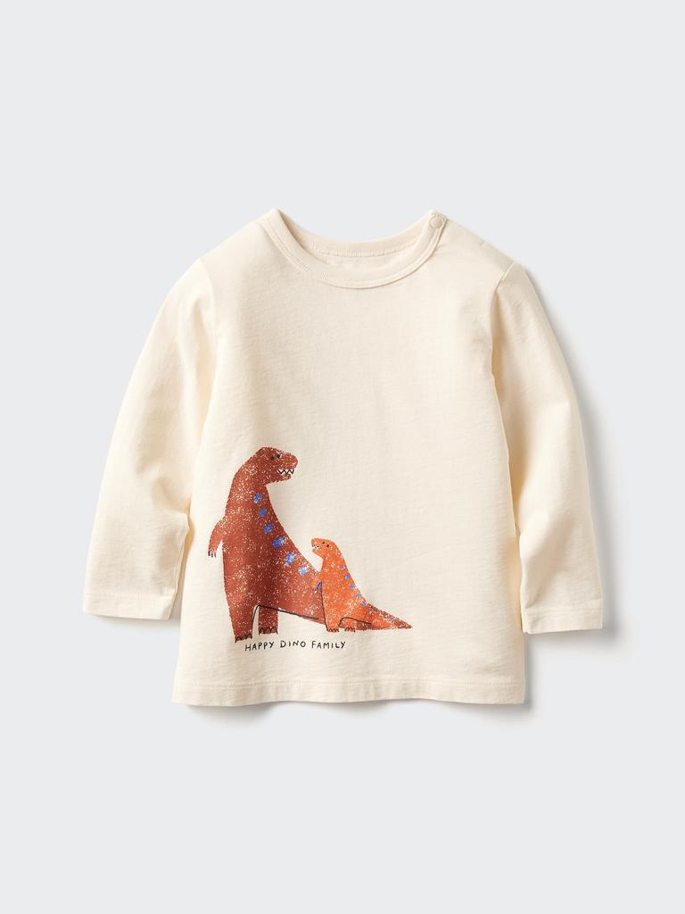 Uniqlo BT Crew Neck T Long Sleeve  Dinosaur