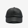 Czapka baseballowa unisex ze skóry PU na jesień i zimę - wiatroszczelna i ciepła