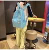 Japanese-Style Cute Solid Color Backpack for Girls and Women, Korean Version, Large Capacity for Middle and High School Students