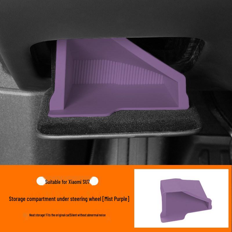 Under-Seat Storage Box for Xiaomi SU7: Car Interior Accessory for Documents & Items