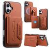 2 In 1 Detachable Magnetic Leather Wallet Cards Solt Phone Case for IPhone 17 Pro Max 16 Plus 15 14 13 12 11 Wristband Bag Cover