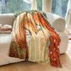 Horse and Woman Nature Scene Print Blanket Flannel Material Soft Warm for All Seasons Home Outdoor Camping Picnics Luxury Gifts