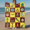 1pc Harry Potter,Hogwarts,Magic Outdoor Flannel Throw Blanket All Season Soft Warmth,Home Decor 1031004