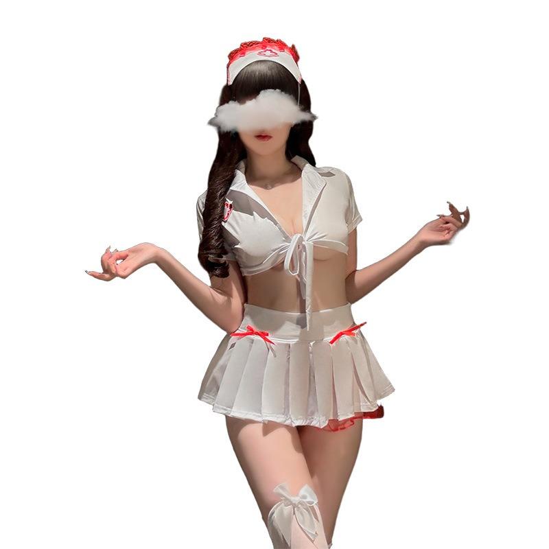 Sexy Lingerie Sexy Female Nurse Cos Passion Cosplay Nightclub Flirting Outfit Pure Desire Free