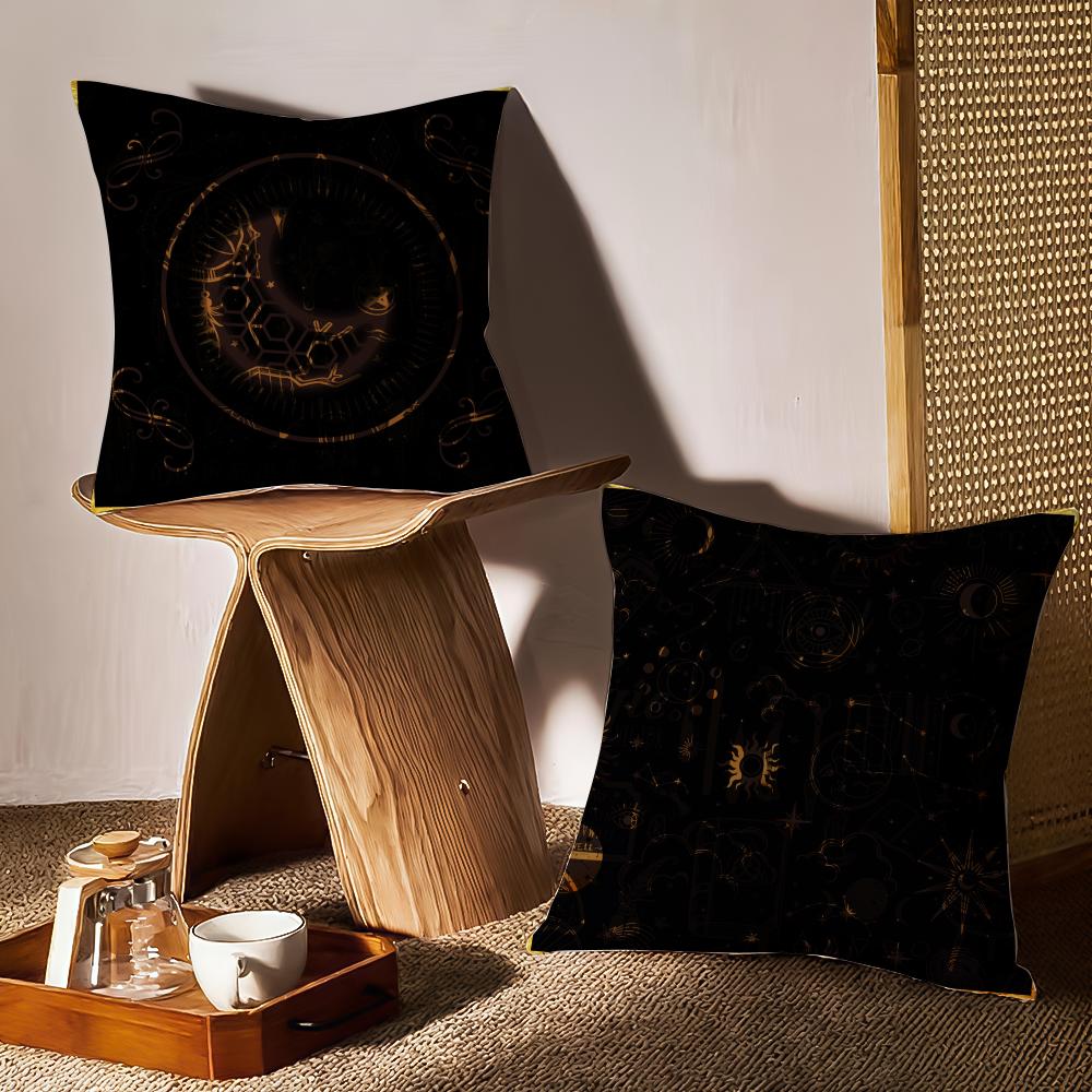 Eid Al-Fitr Cushion Cover Anti-dustmite Pillowcase Invisible Zipper Silky Short Plush Sofa Cushion Cover