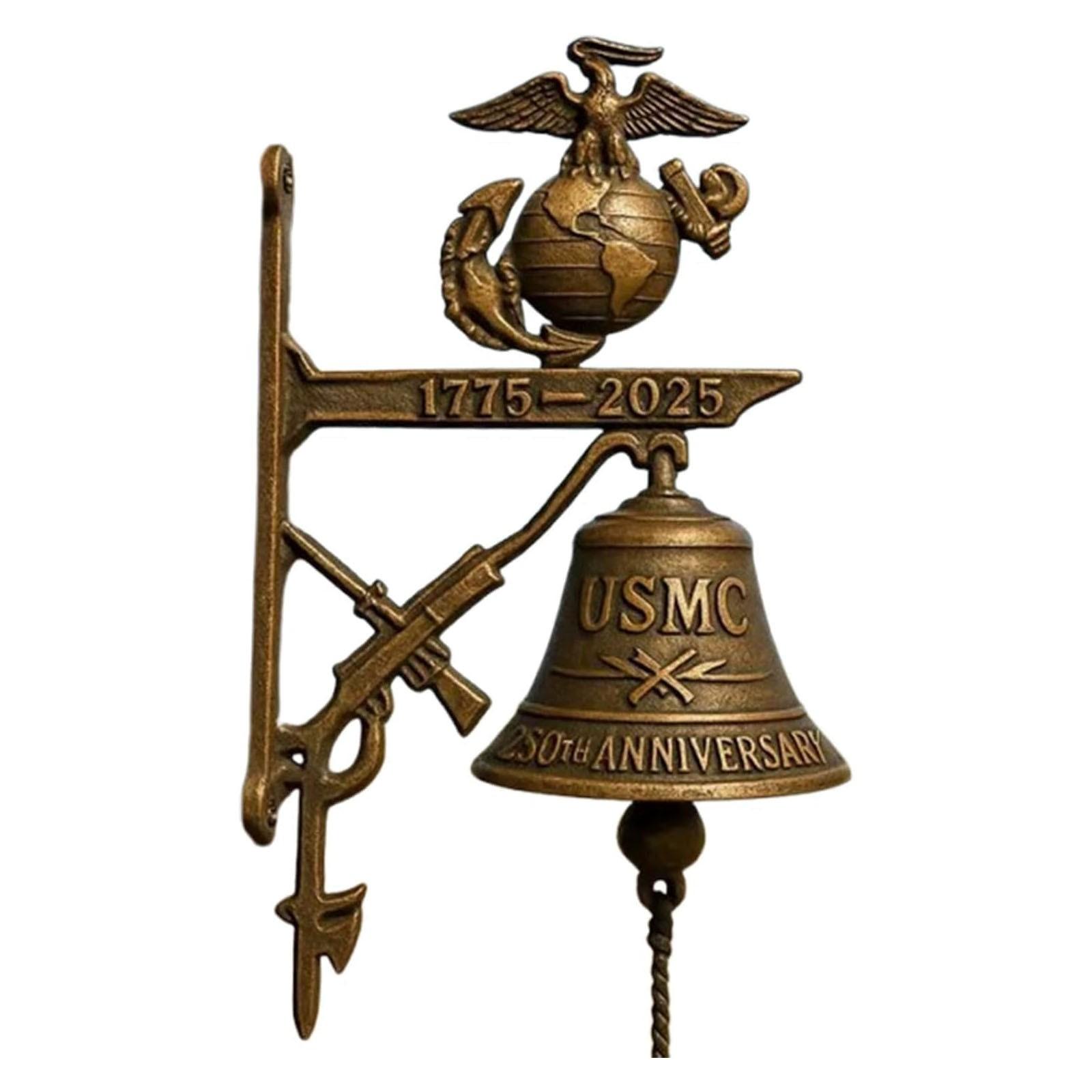 

Мемориальный дверной звонок Классический дизайн колокольчика, С четким и приятным звуком для оповещения о посетителях One Size жёлтый