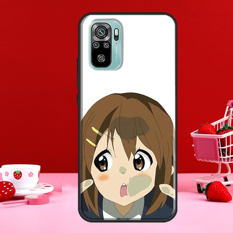 K On! Hirasawa Yui For Redmi Note 10 Pro Case For Redmi Note 11 Pro Note 8 9 Pro 9S 10S 11S 9C 9A 9T Cover