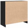 Sideboard in Black Oak Look 85 x 34 x 76 cm Engineered Wood