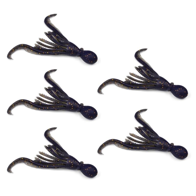 5pcs Floating Fishing Lures Squid Jig Soft Baits Silicone Artificial Baits Swimbaits Fishing Accessories