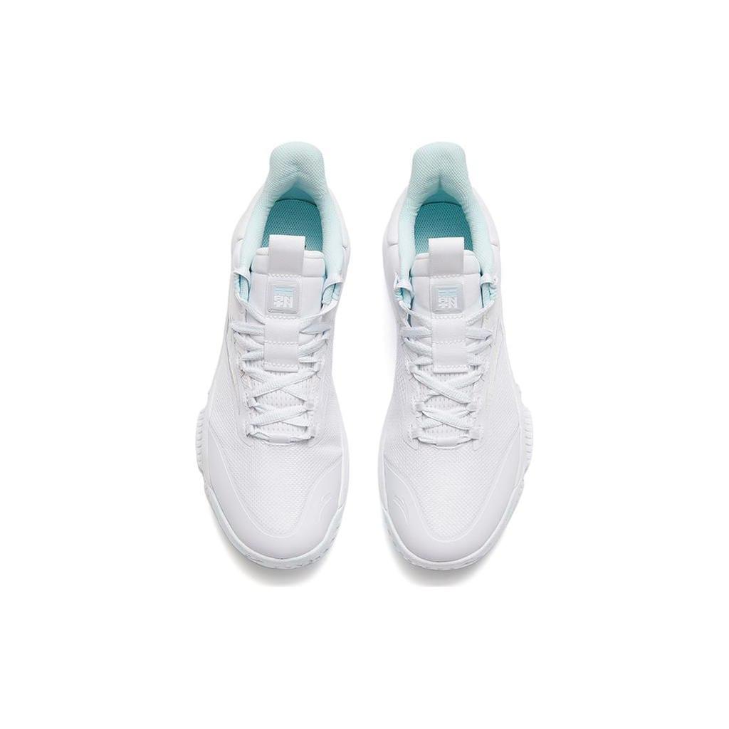 Anta Bastard Slip Resistant Abrasion Resistant Low Top Basketball Shoes White 912241601-3