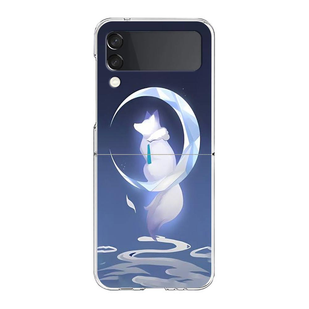 Phone Case For Samsung Galaxy Z Flip 3 4 5 Hard Folding Clear PC Honkai Star Rail Game Same Style For Samsung Z Flip 6 Cover