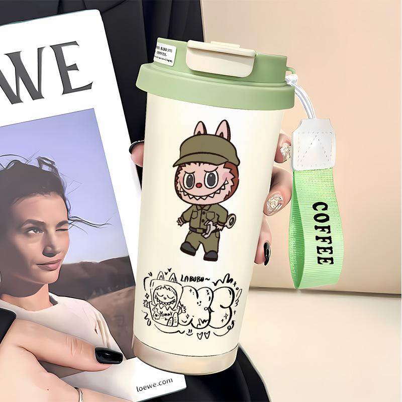 Collection Straw Water Cup Large Capacity 316 Stainless Steel Advanced Double Drink Insulation Car Coffee Cup