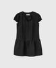 GENERALIDEA Floral Cap Sleeve Mini Dress [Black] / Gf2Lop522